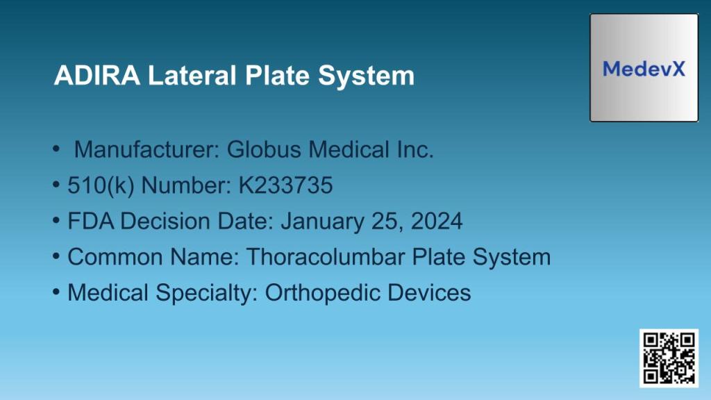 ADIRA Lateral Plate System