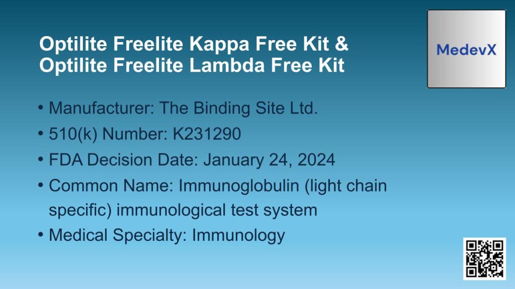 Optilite Freelite Kappa Free Kit & Optilite Freelite Lambda Free Kit