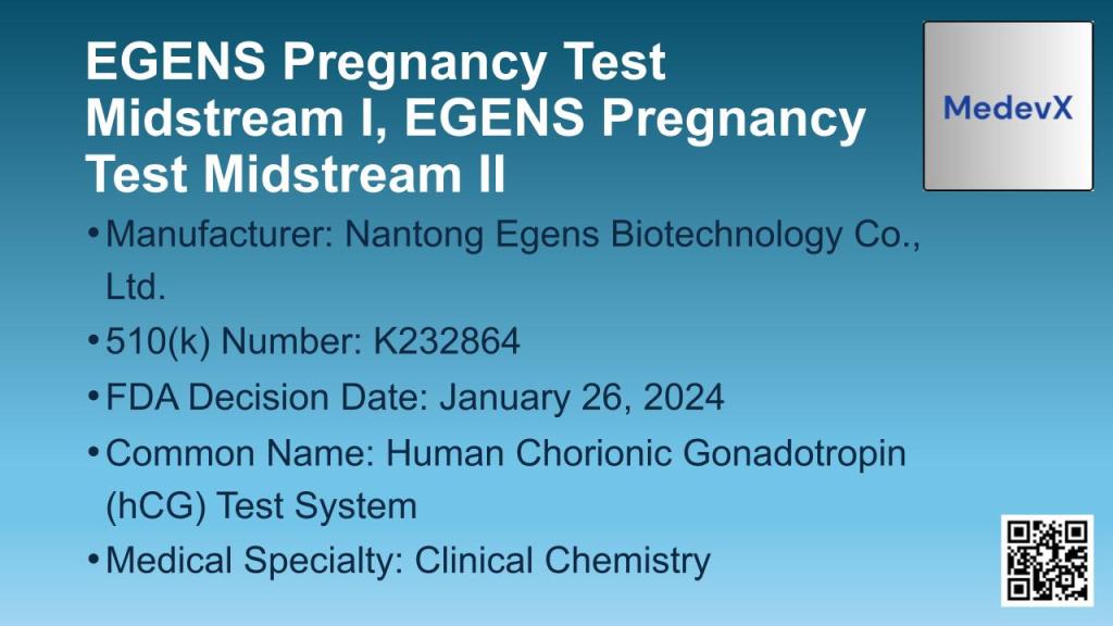EGENS Pregnancy Test Midstream