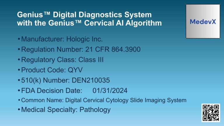 Genius Digital Diagnostics System with the Genius Cervical AI Algorithm ...